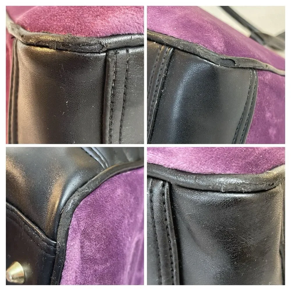 Pet Carrier Juicy Style Royalty Purple Velour Gold Mesh Small Dog Cat Travel Bag